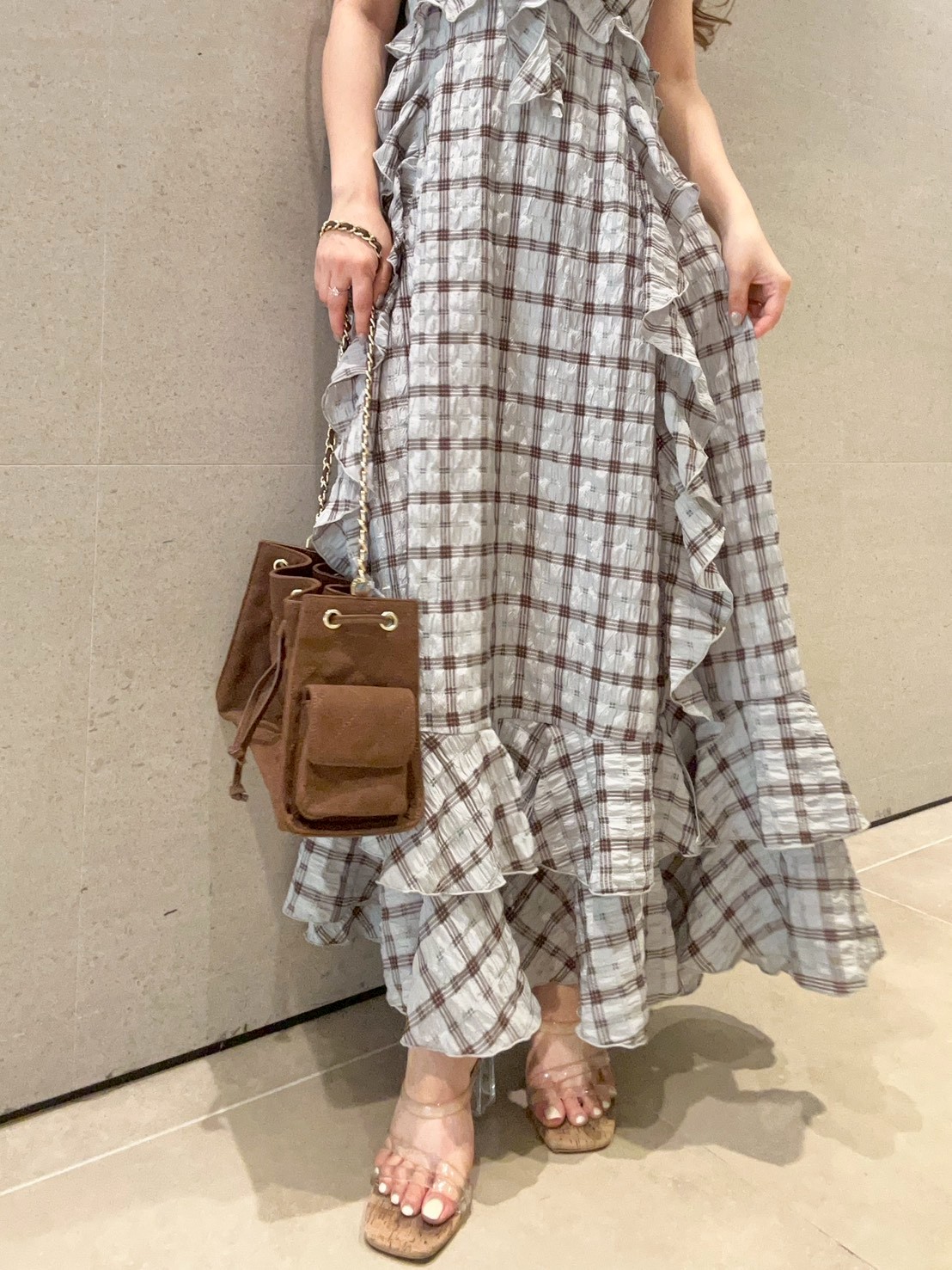 オフィシャル・ MASHSTORE 限定】ラッフルフリルワンピース(ロング
