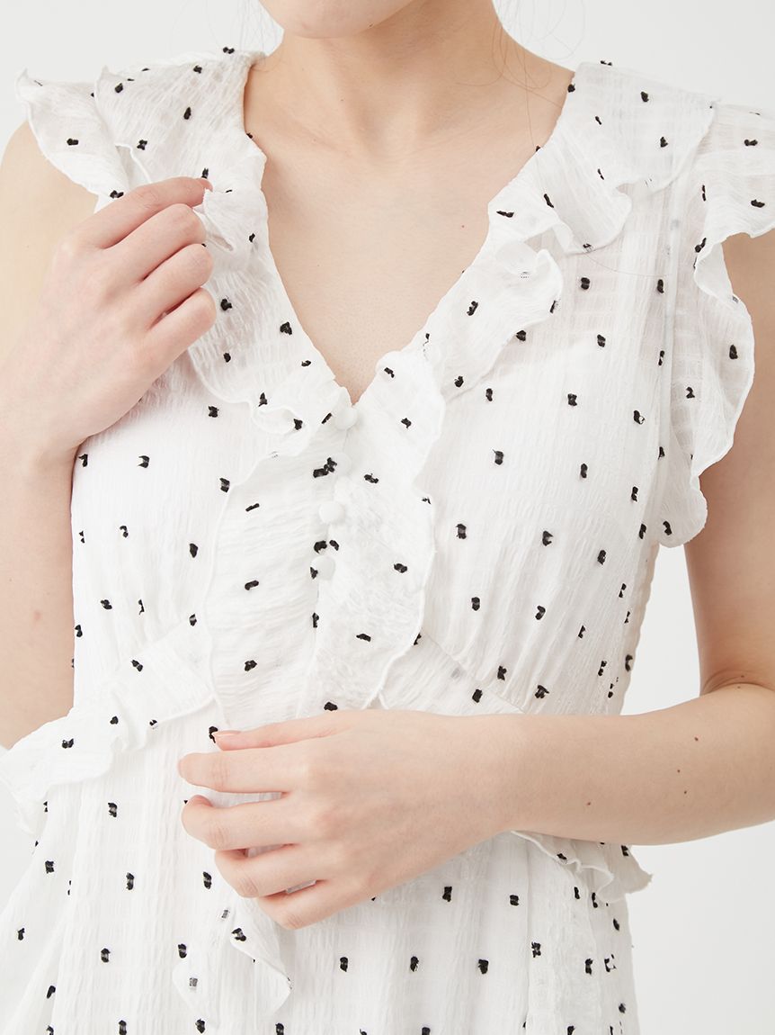 オフィシャル・ MASHSTORE 限定】ラッフルフリルワンピース(マキシ