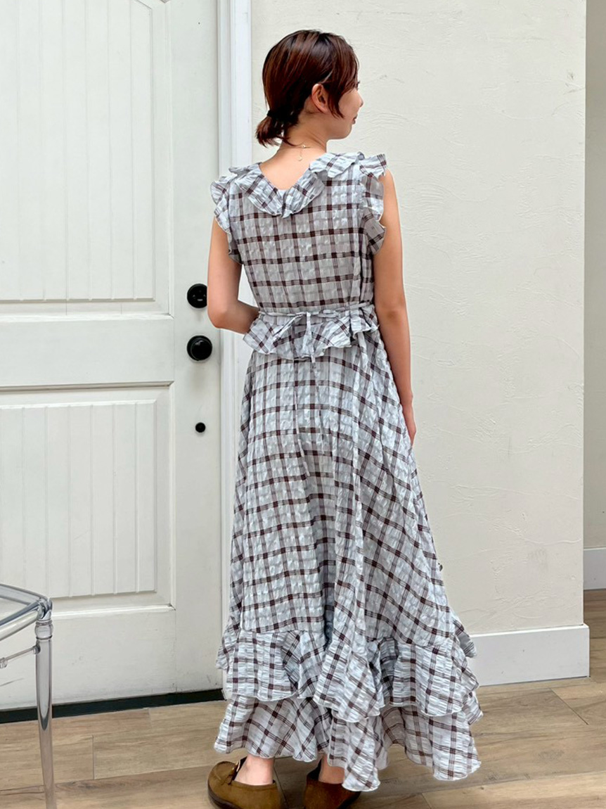 オフィシャル・ MASHSTORE 限定】ラッフルフリルワンピース(ロング