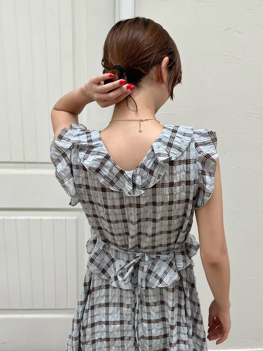 オフィシャル・ MASHSTORE 限定】ラッフルフリルワンピース(マキシ
