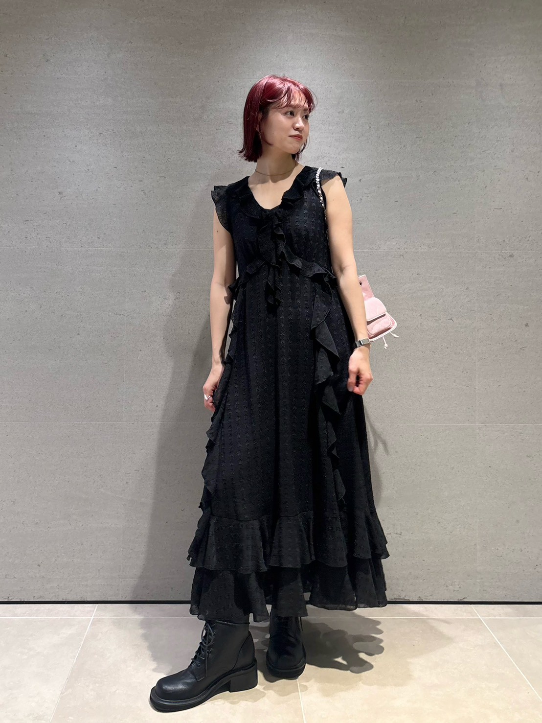 オフィシャル・ MASHSTORE 限定】ラッフルフリルワンピース(マキシ
