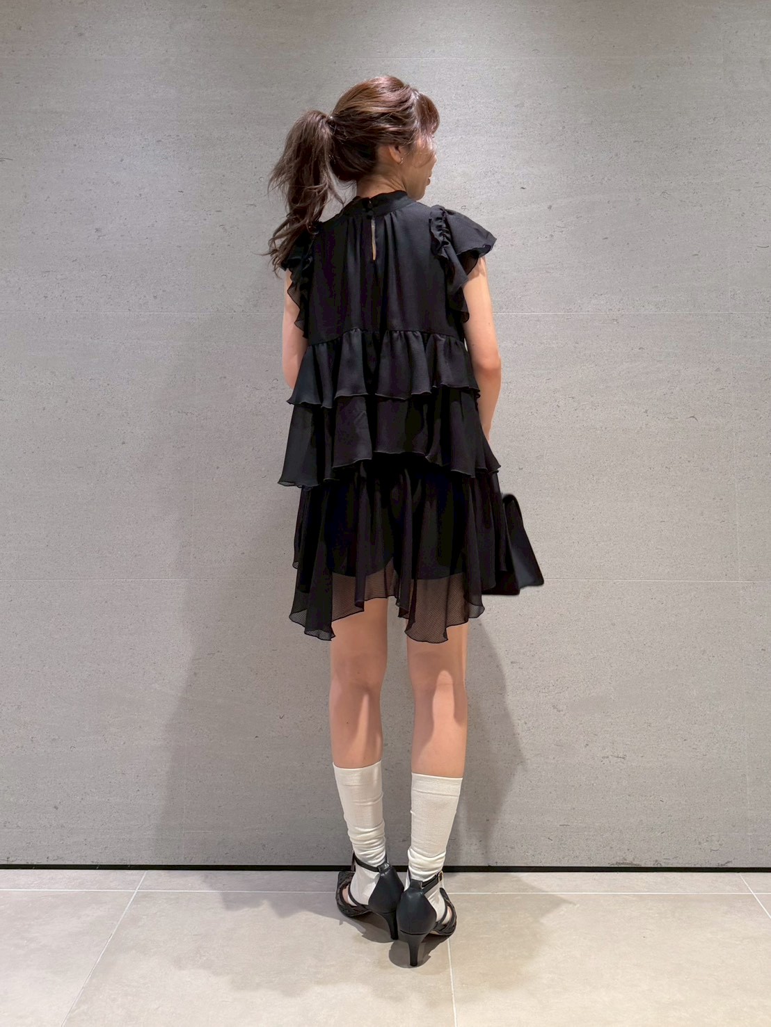 2wayピンタックフリルセットアップ(ミニワンピース)｜ワンピース｜LILY