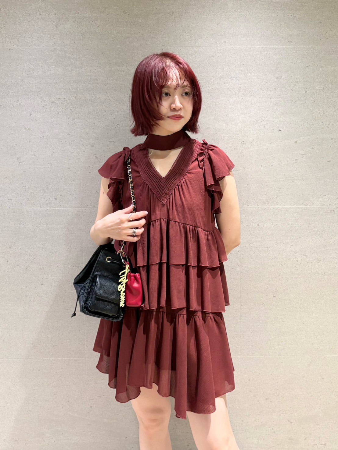 2wayピンタックフリルセットアップ(ミニワンピース)｜ワンピース｜LILY