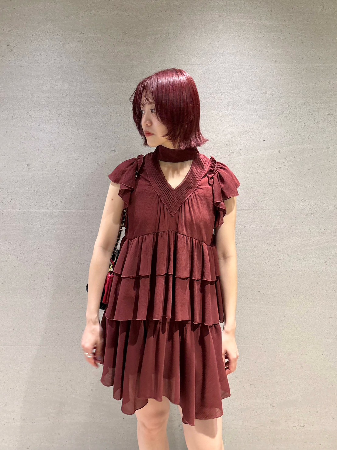 2wayピンタックフリルセットアップ(ミニワンピース)｜ワンピース｜LILY