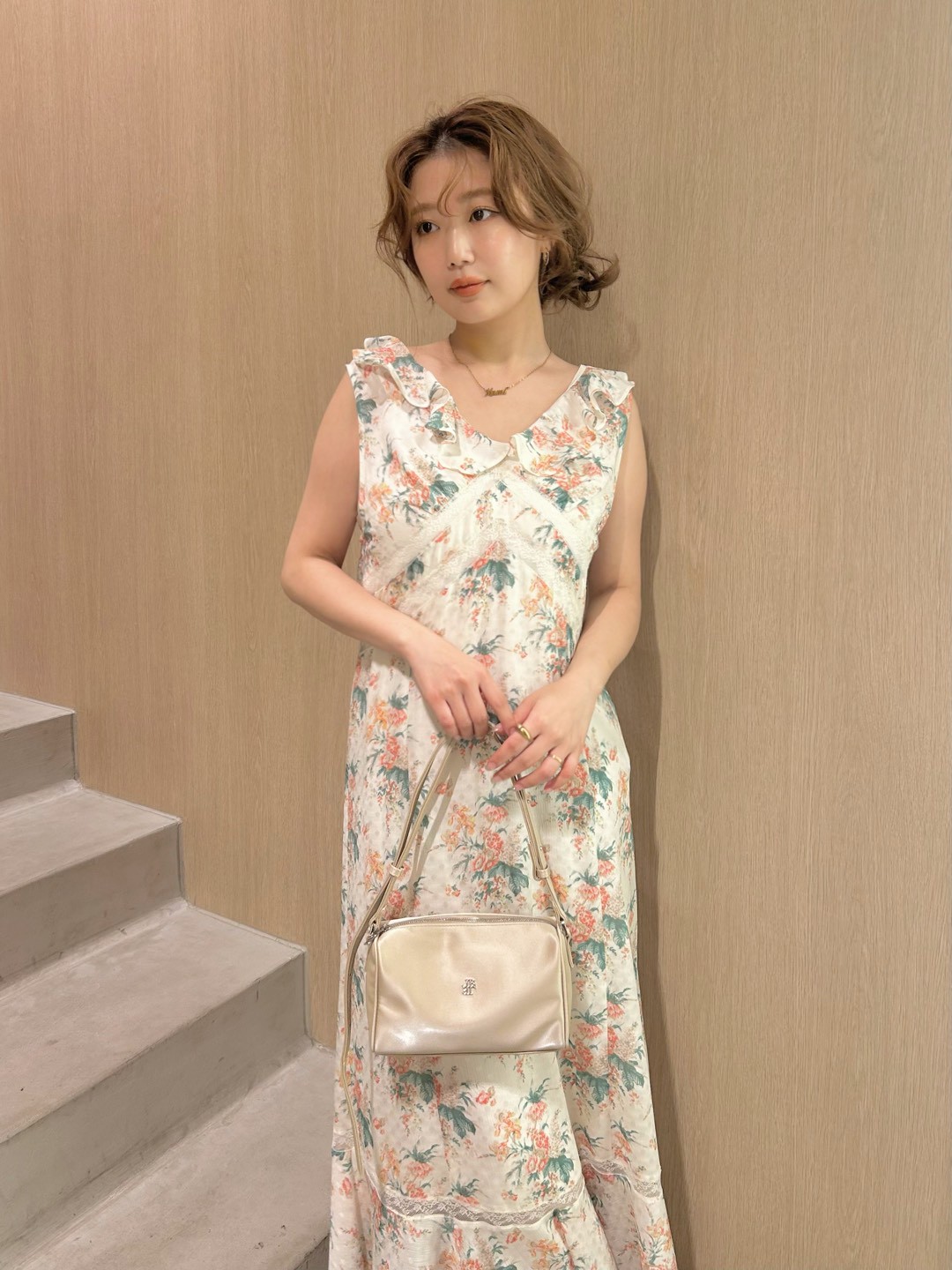 LILY BROWN×ANNA SUI】フラワープリントワンピース(マキシ・ロング