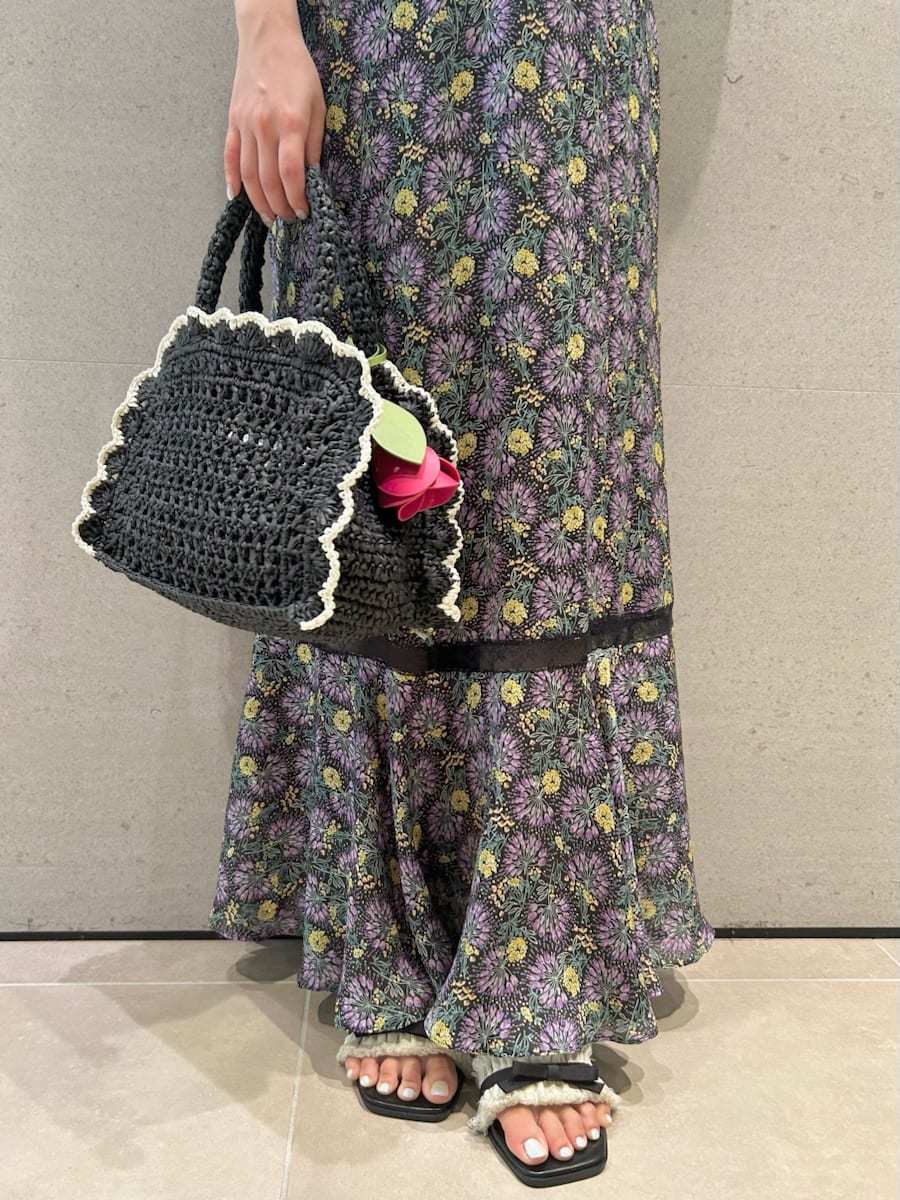LILY BROWN×ANNA SUI】フラワープリントワンピース(マキシ・ロング