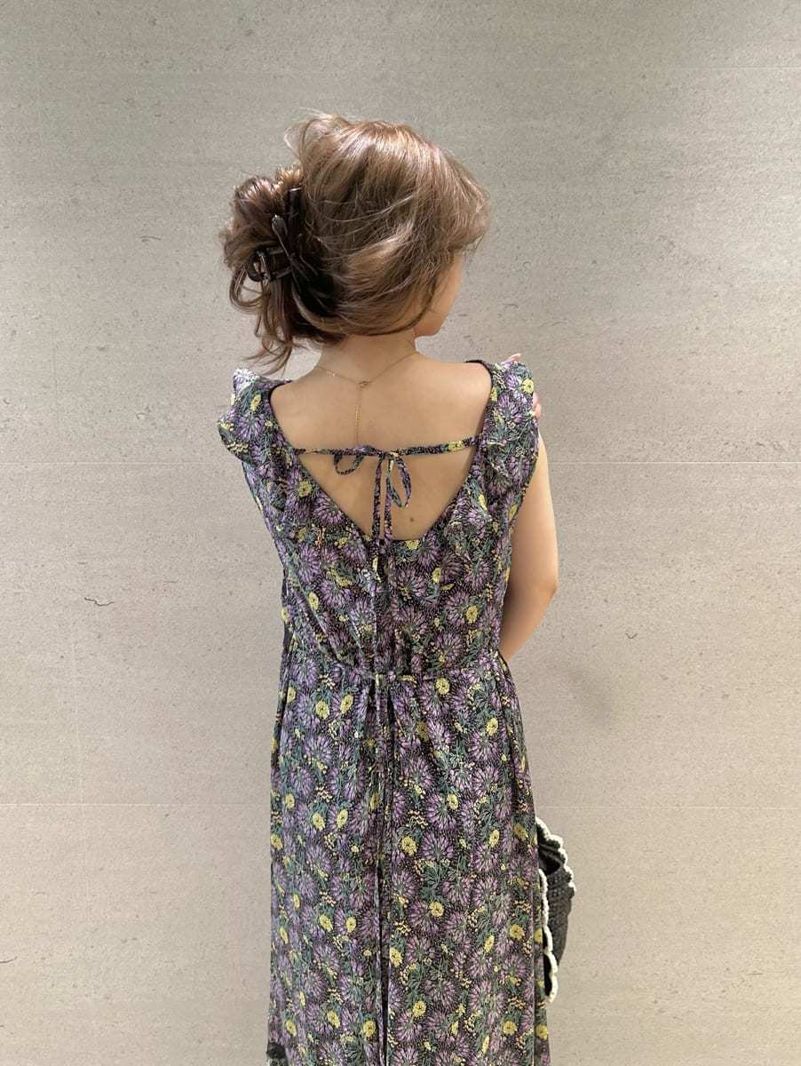 LILY BROWN×ANNA SUI】フラワープリントワンピース(マキシ・ロング