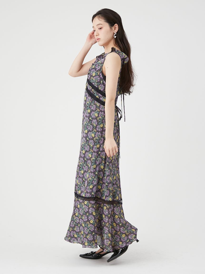 LILY BROWN×ANNA SUI】フラワープリントワンピース(ロングワンピース