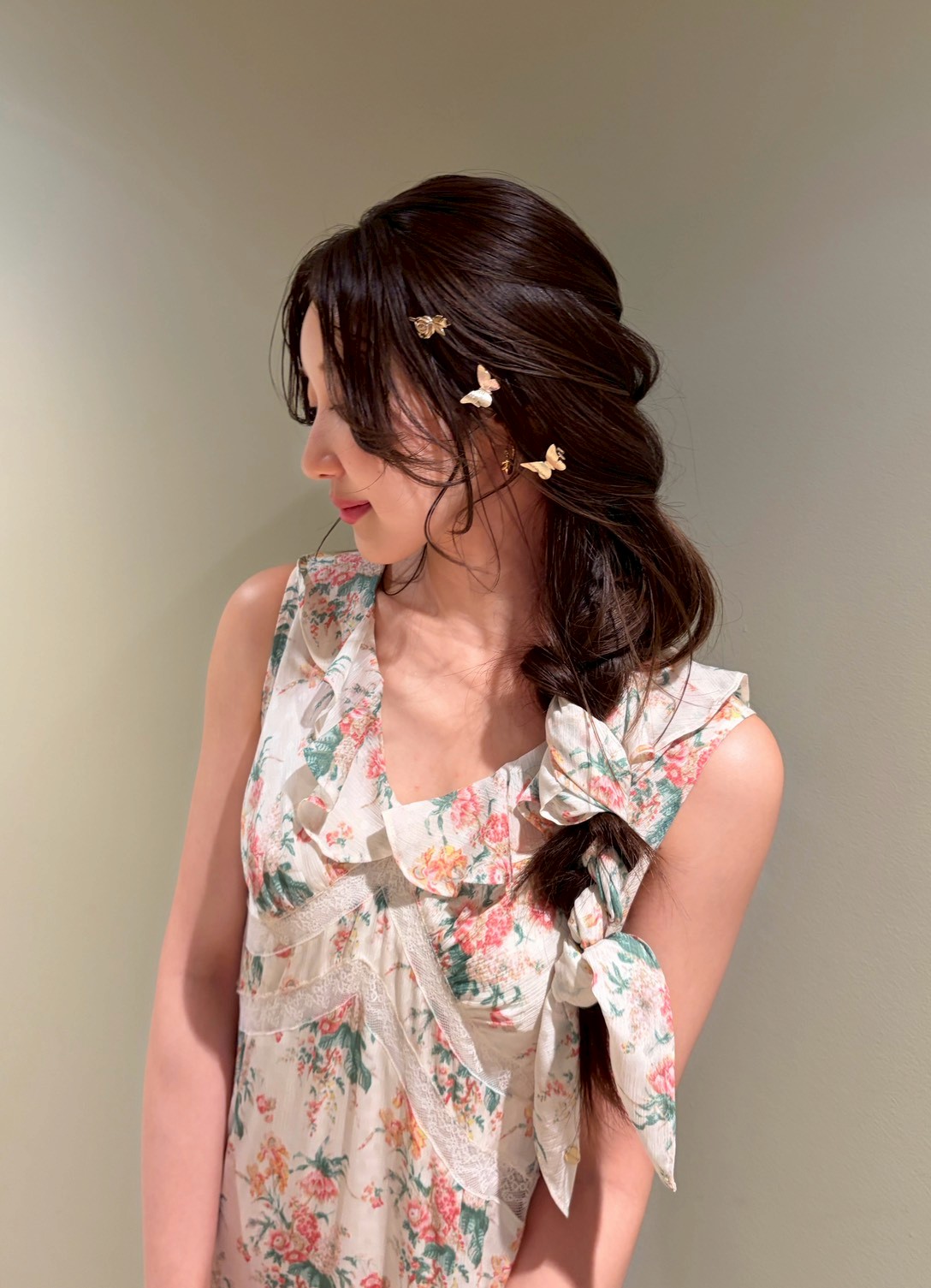 LILY BROWN×ANNA SUI】フラワープリントワンピース(マキシ・ロング