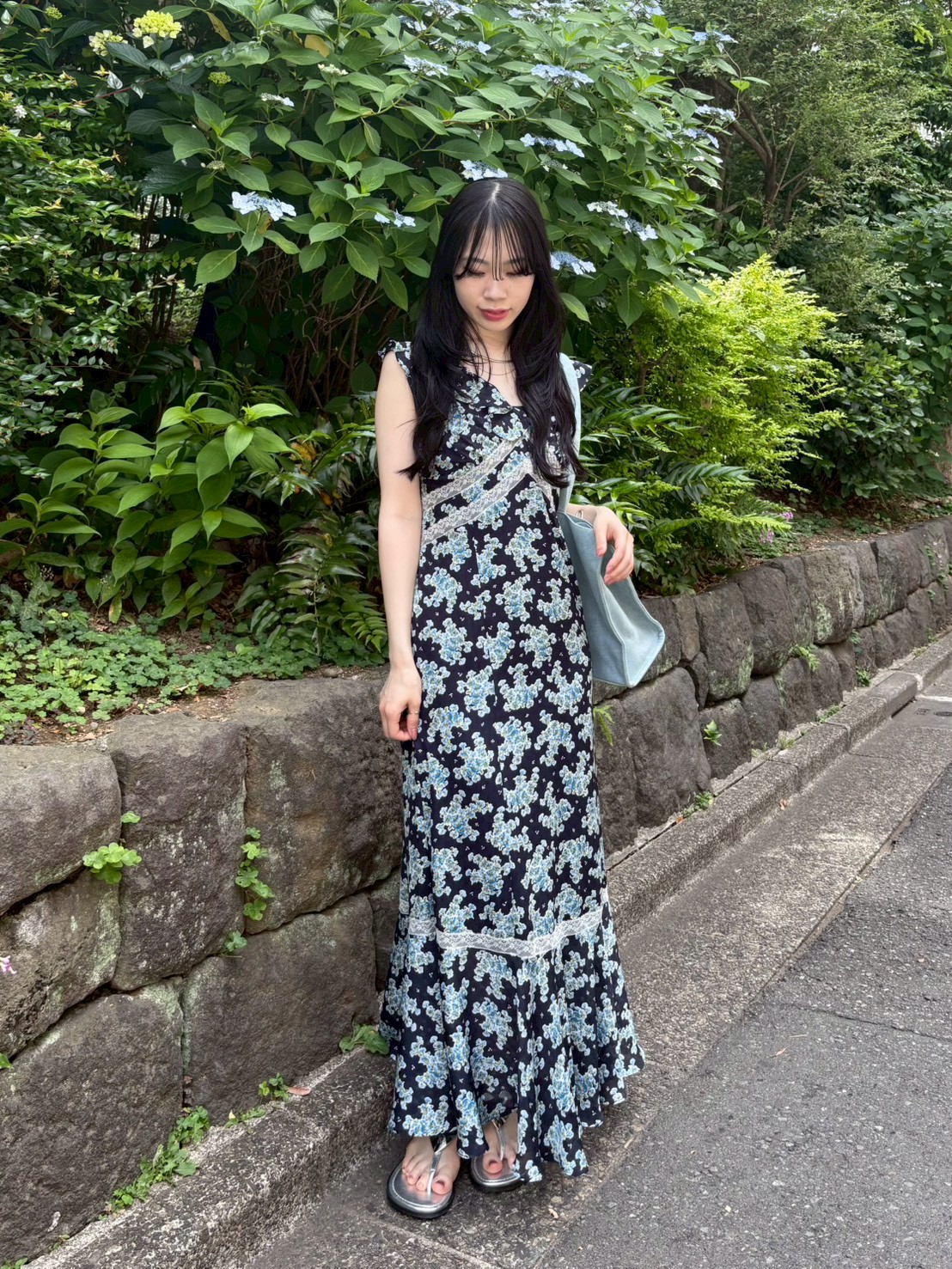 LILY BROWN×ANNA SUI】フラワープリントワンピース(マキシ・ロング