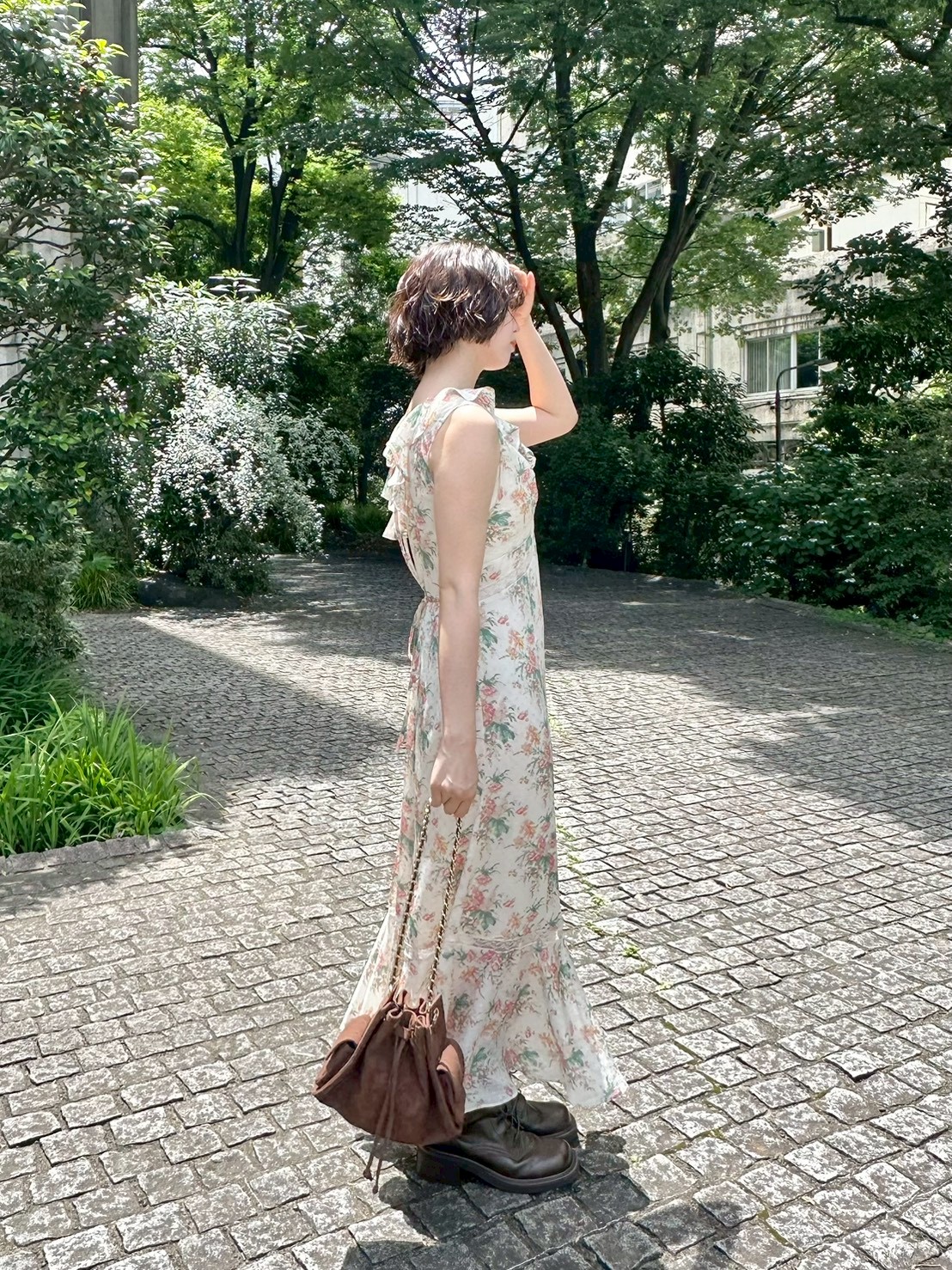 LILY BROWN×ANNA SUI】フラワープリントワンピース(マキシ・ロング