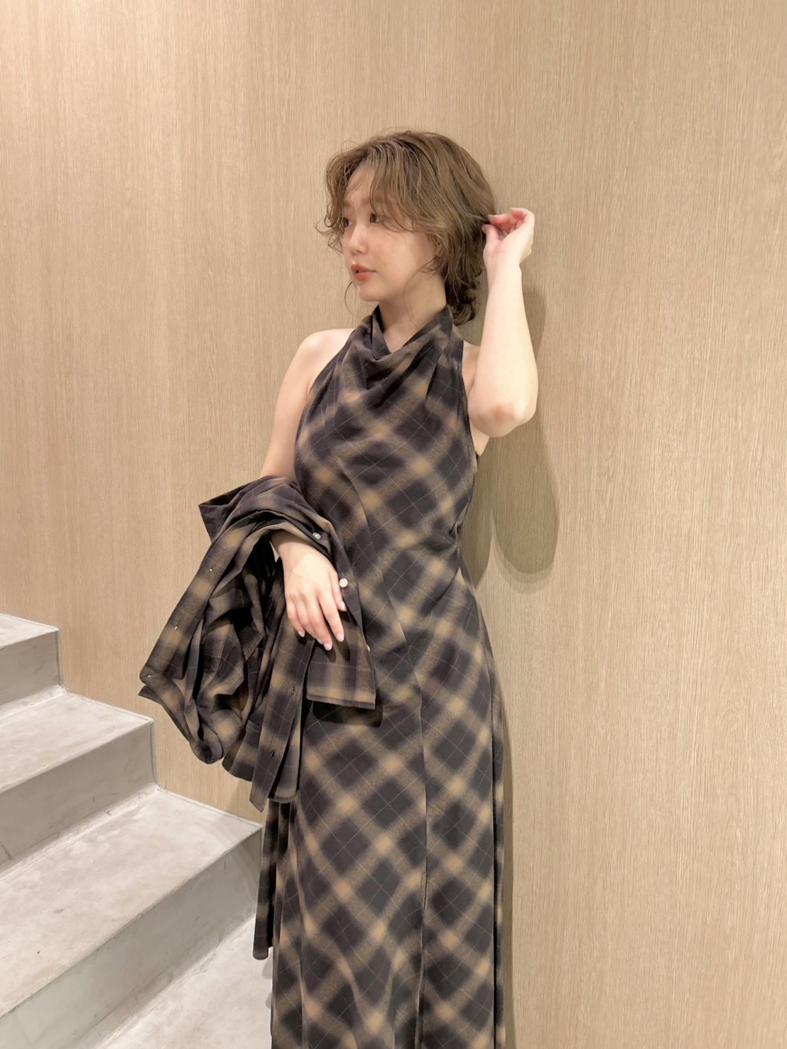 オンブレーバイアスネルワンピース(マキシ・ロングワンピース