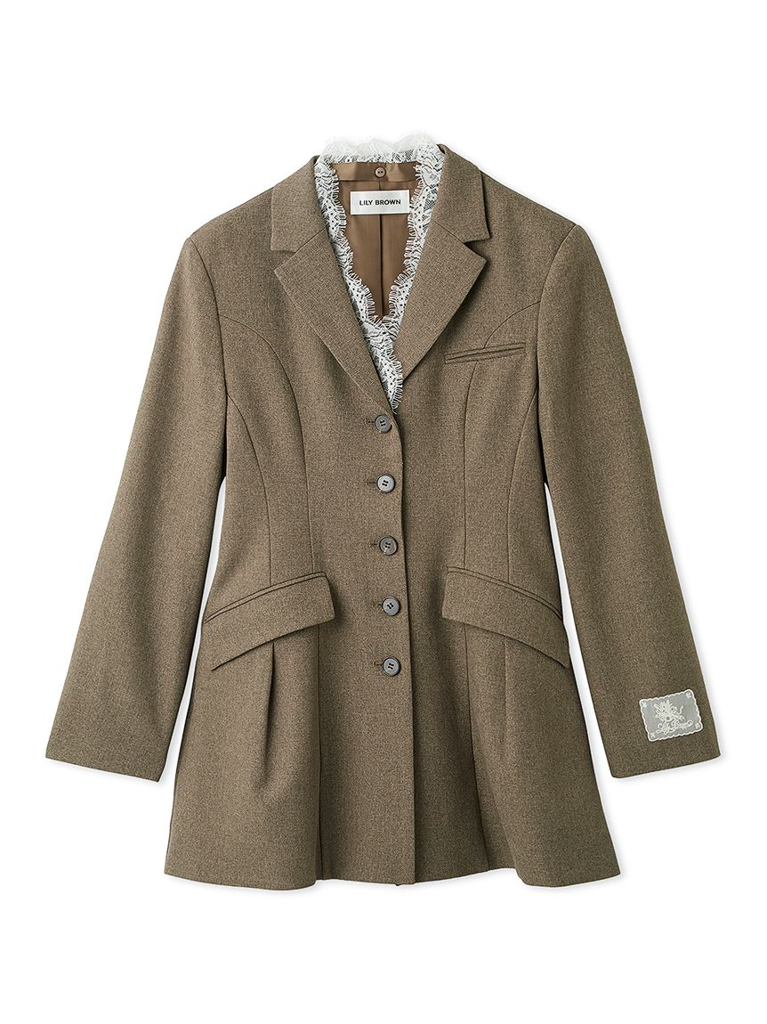 着用2回　lee プレラブド preloved オールインワン　完売品　コラボ アタッチドレースジャケットミニワンピース(ミニワンピース