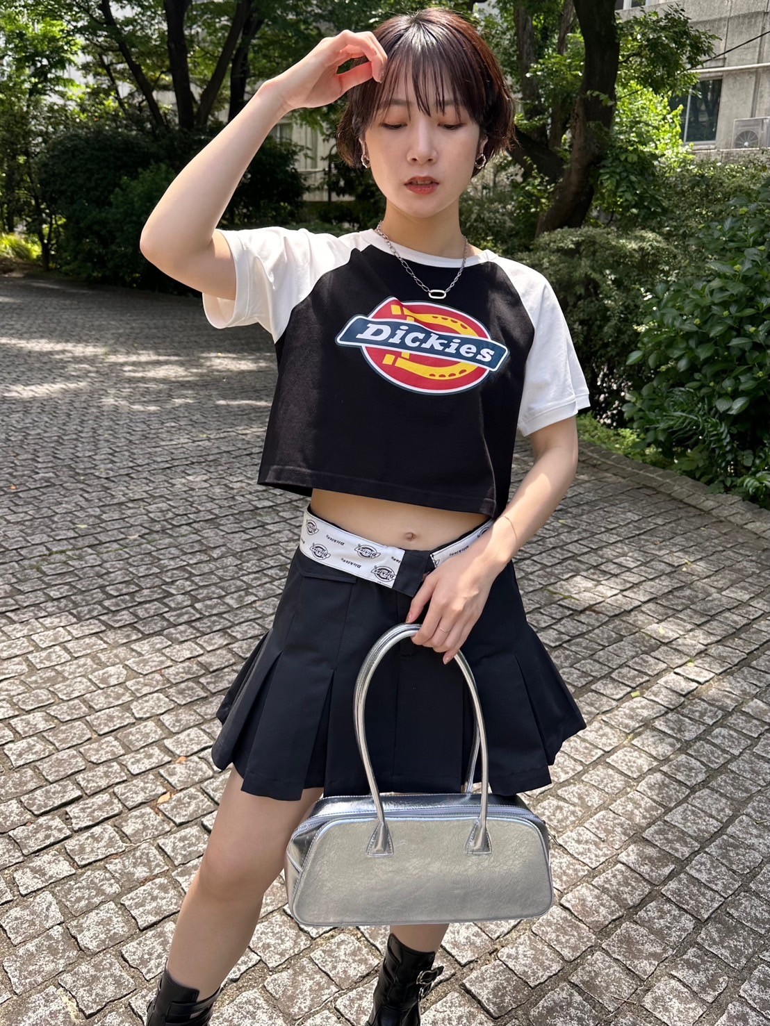 LILY BROWN Dickies®】874プリーツチノミニスカショーパン(ショート  