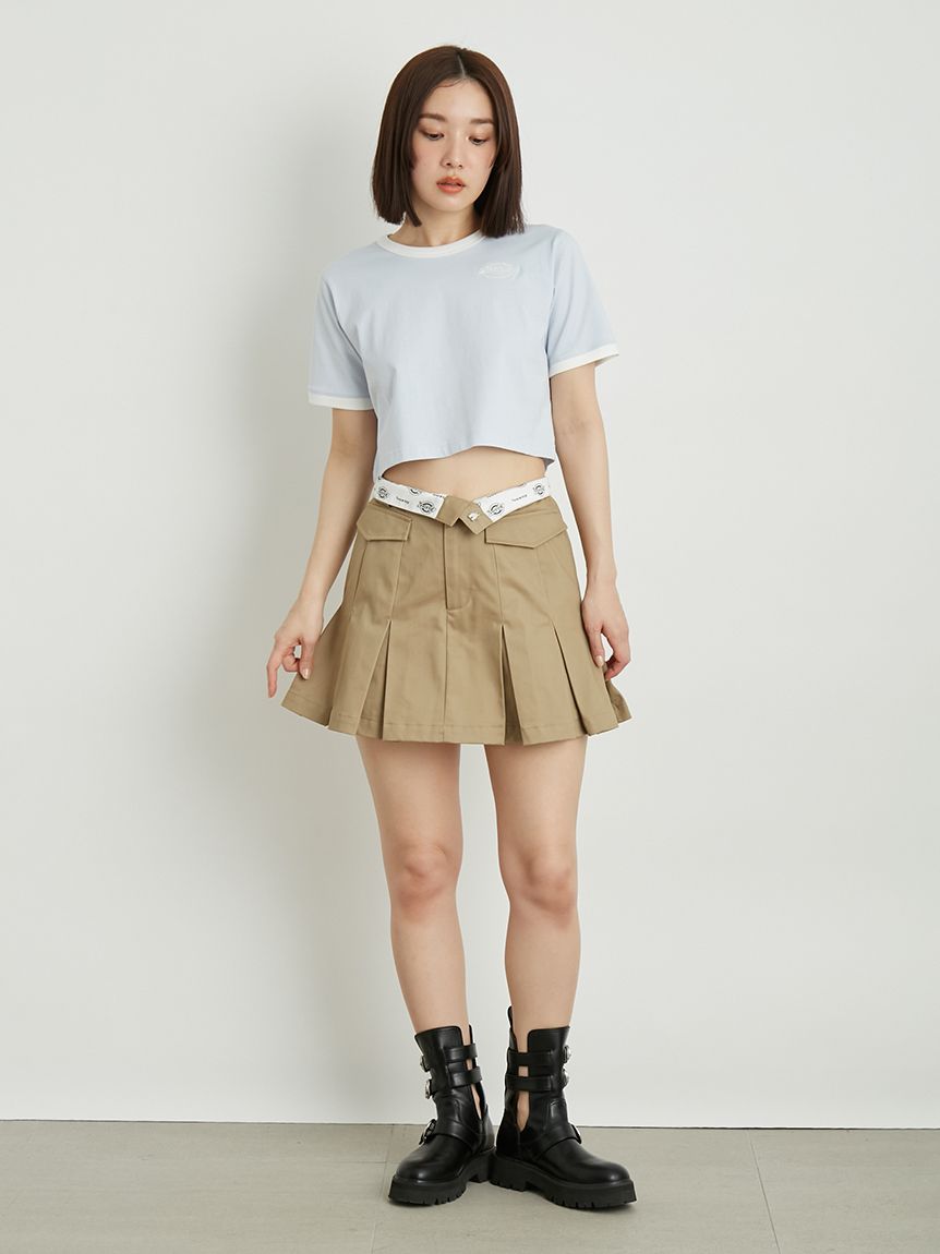 LILY BROWN Dickies®】874プリーツチノミニスカショーパン(ショート  