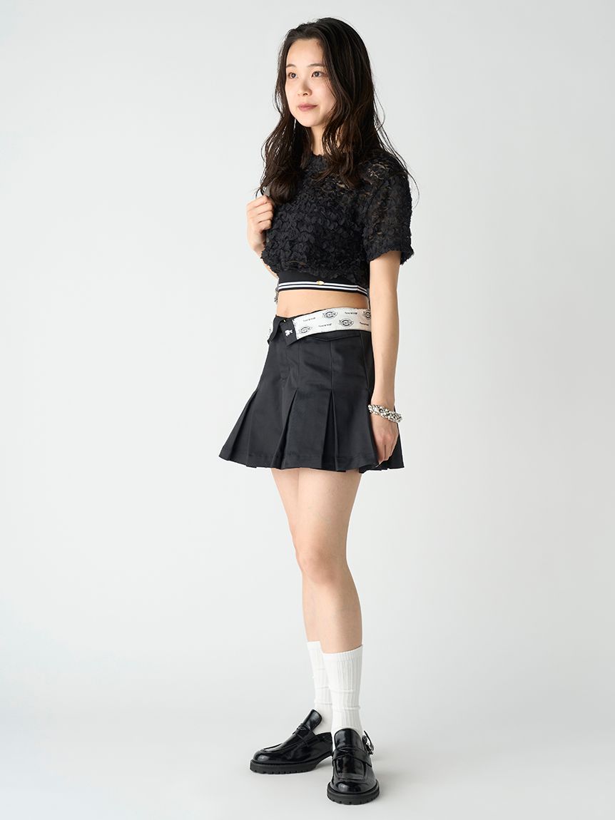 LILY BROWN Dickies®】874プリーツチノミニスカショーパン(ショート  