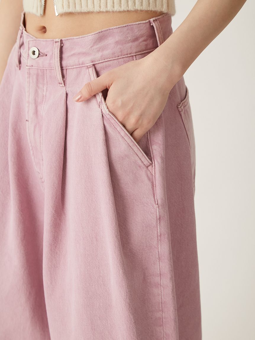 WEB限定00サイズあり】タックワイドデニムパンツ(デニムパンツ WEB限定00サイズあり】タックワイドデニムパンツ(デニムパンツ