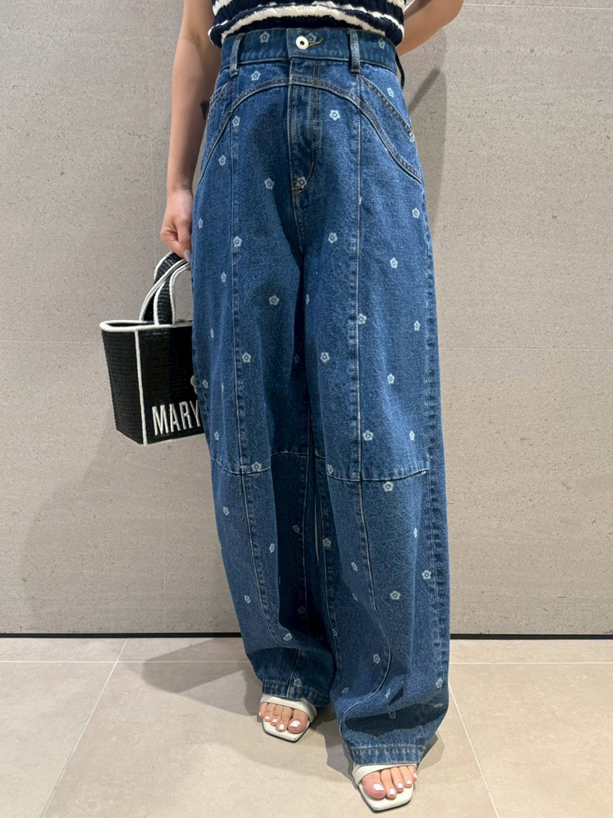Lilyページ WEB限定】【LILY BROWN×MARY QUANT】デイジー柄ワイドデニム