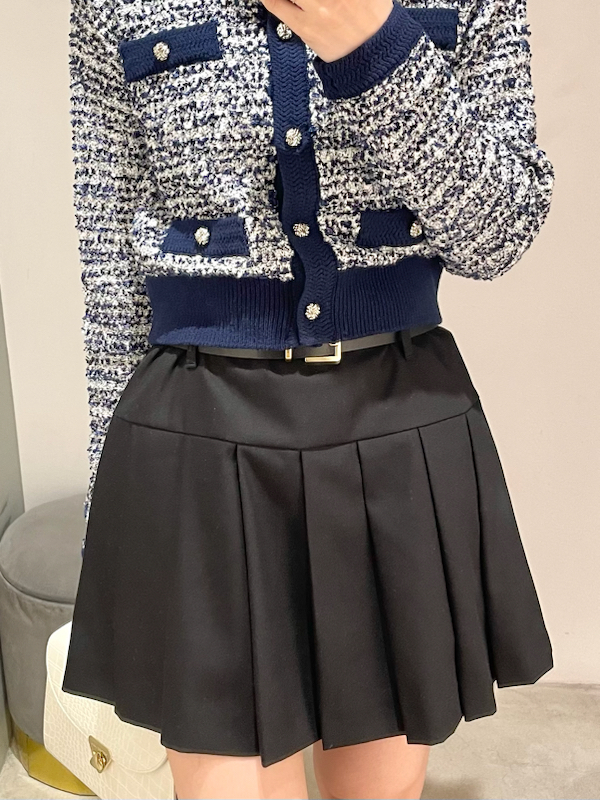 ベルト付きプリーツスカショーパン(ショートパンツ)｜パンツ