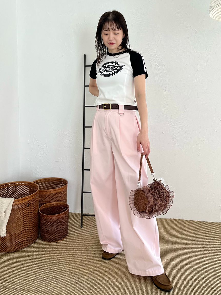 LILY BROWN Dickies】タックバギーパンツ(ロングパンツ)｜パンツ