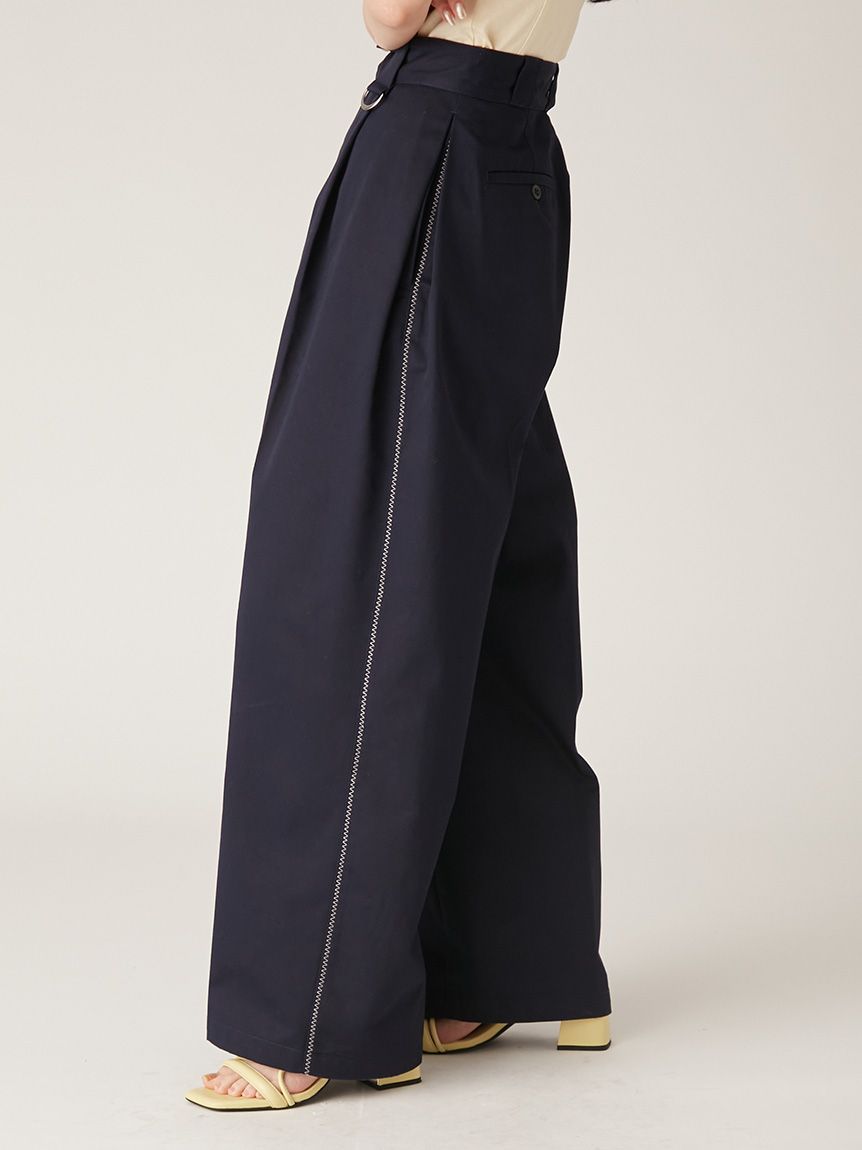 Dickies×LILYBROWN】ステッチワークタックバギーパンツ