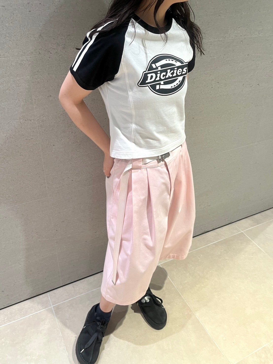 LILY BROWN Dickies】チノハーフパンツ(ワイドパンツ)｜パンツ