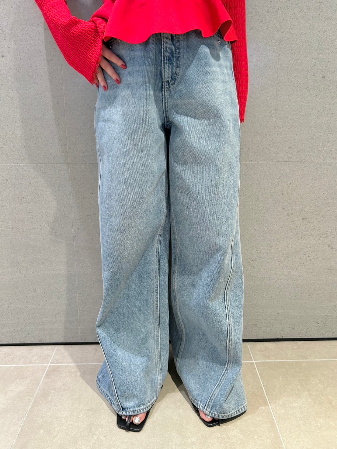 LILY BROWN × ANNA SUI】ワイドデニムパンツ(デニムパンツ LILY BROWN × ANNA SUI】ワイドデニムパンツ(デニムパンツ