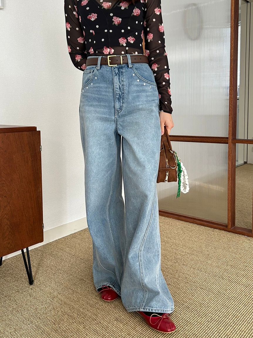 LILY BROWN ジーンズ デニム デニムパンツ 「LILY × ANNA SUI