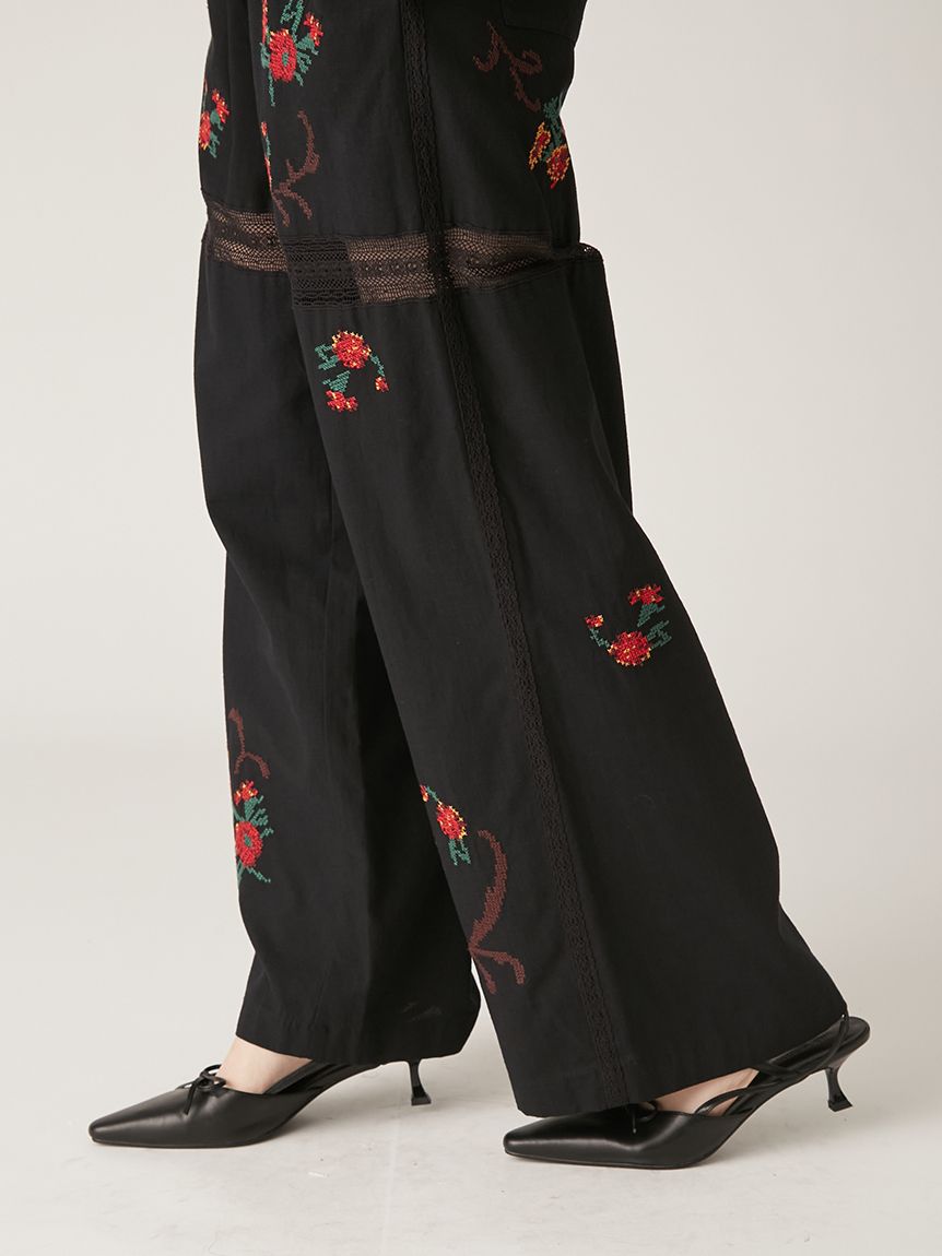 新品未使用！Lily Brown フラワー柄シースルーパンツ サイズ0
