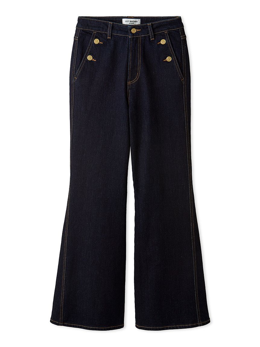 最終値下げ　LillyBrown ストレッチフレアデニムパンツ 00 WEB限定00サイズ】ストレッチフレアデニムパンツ(デニムパンツ
