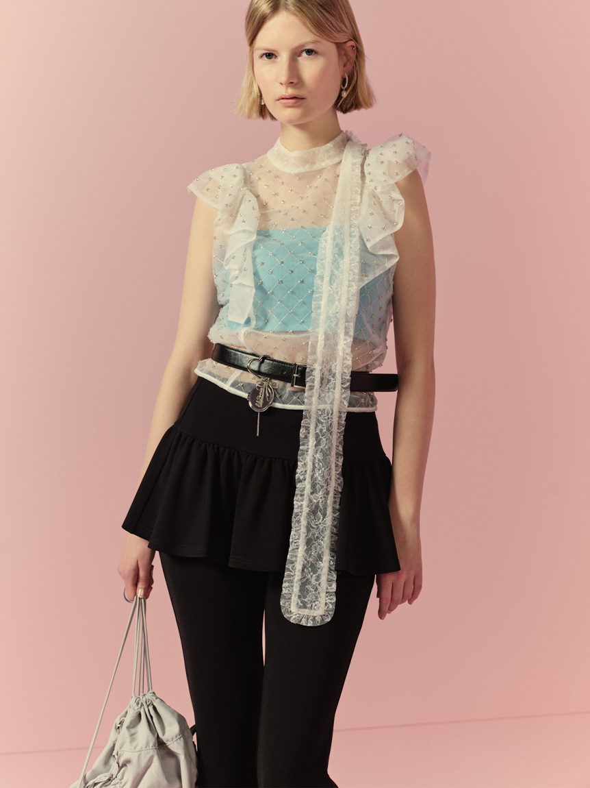 レイヤードフレアパンツ(ロングパンツ)｜パンツ｜LILY BROWN（リリー