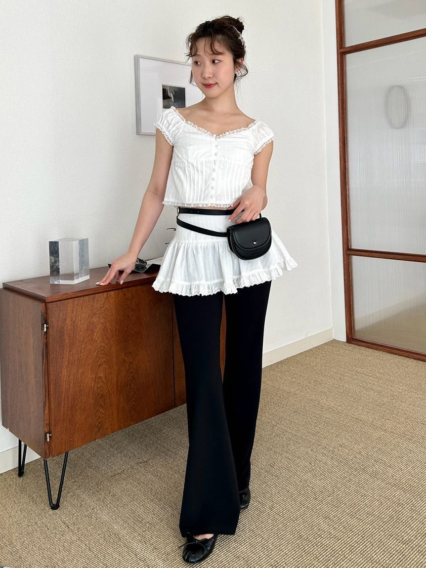 レイヤードフレアパンツ(ロングパンツ)｜パンツ｜LILY BROWN（リリー