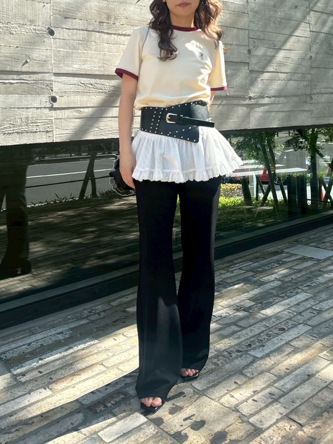 レイヤードフレアパンツ(ロングパンツ)｜パンツ｜LILY BROWN（リリー