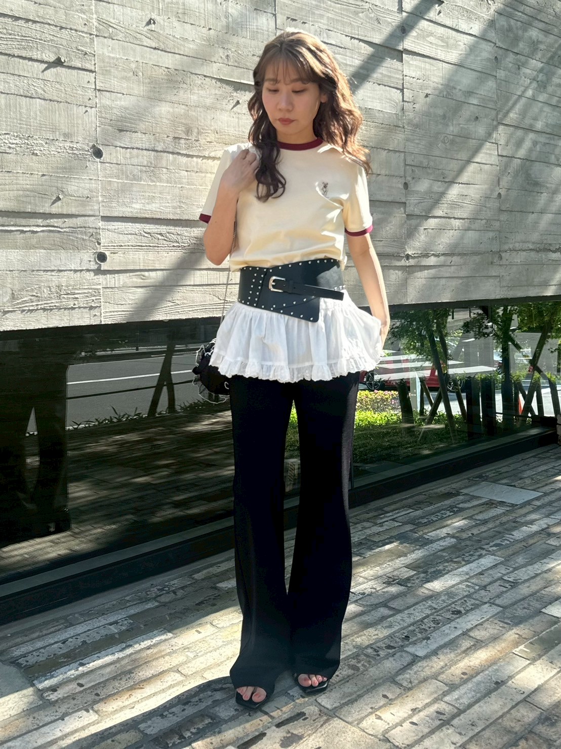 レイヤードフレアパンツ(ロングパンツ)｜パンツ｜LILY BROWN（リリー