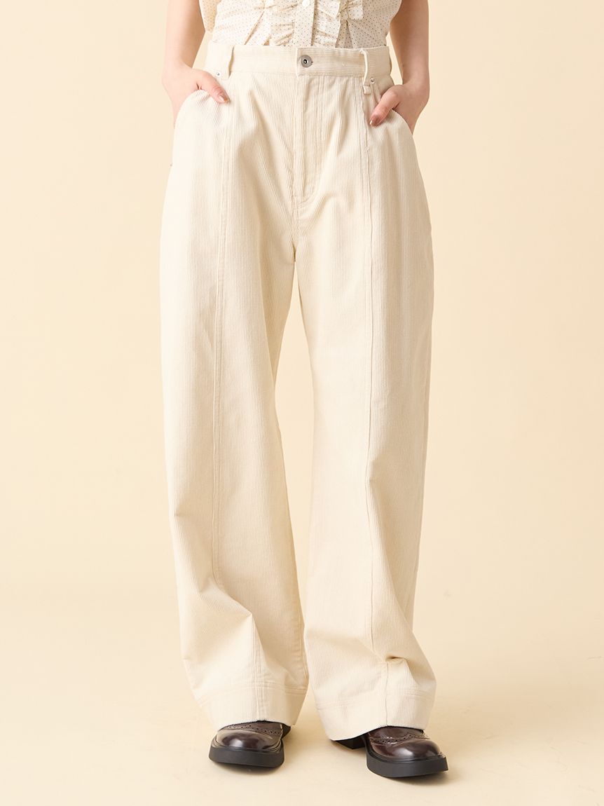 【入手困難☆Lily Brown】黒　カード柄　カジュアルパンツ　サイズF LILY BROWN｜ベルト付きタックパンツ | Rakuten Fashion(楽天