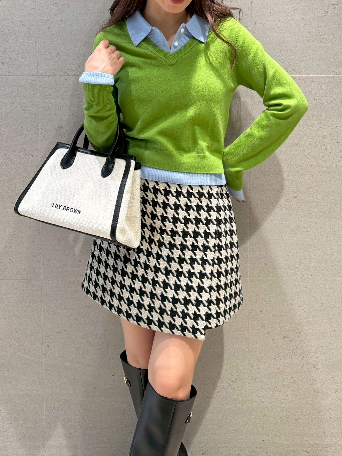 WEB限定サイズ2】ロービングチェックスカショーパン(スカートパンツ