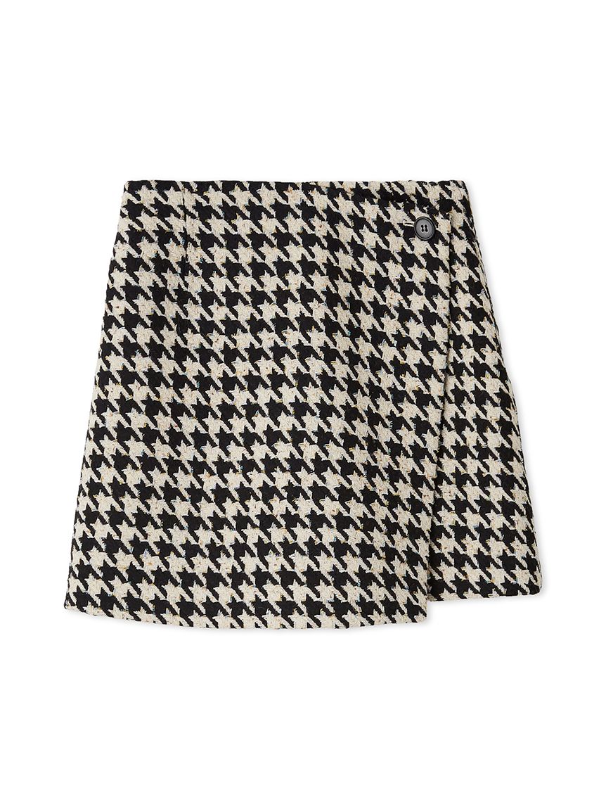 リリーブラウン　ロービングチェック　スカショーパン　レッド　サイズ1 完売品 リリーブラウン LILY BROWN ロービングチェックスカショーパン