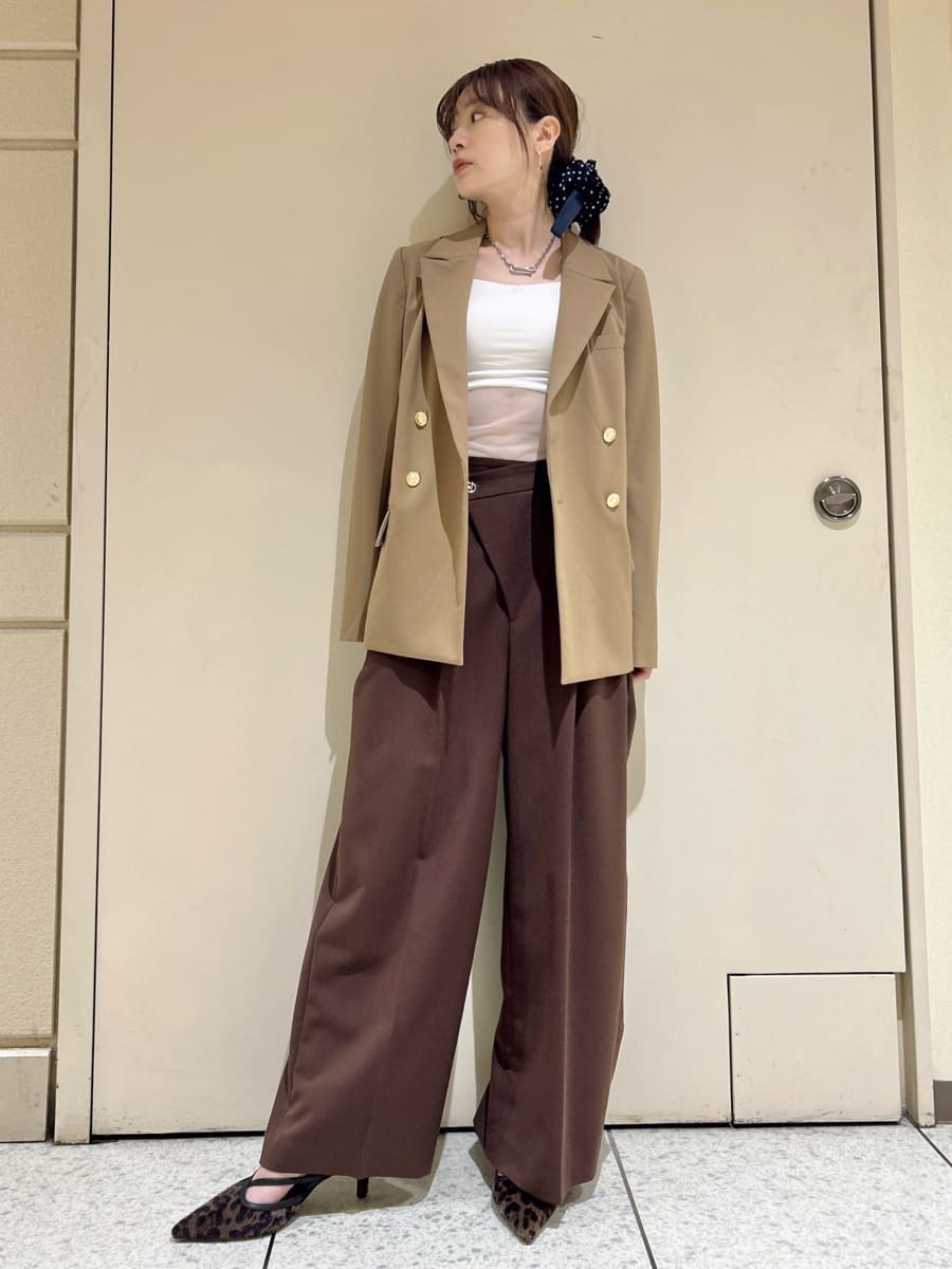 アシメデザインワイドパンツ(ロングパンツ)｜パンツ｜LILY BROWN