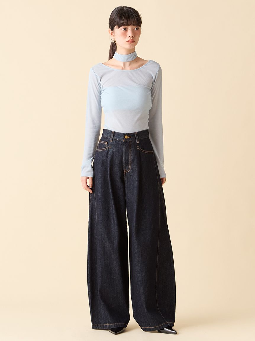 ごんちゃん  イージーペインターデニムパンツ【年中快適】|Lee|リー