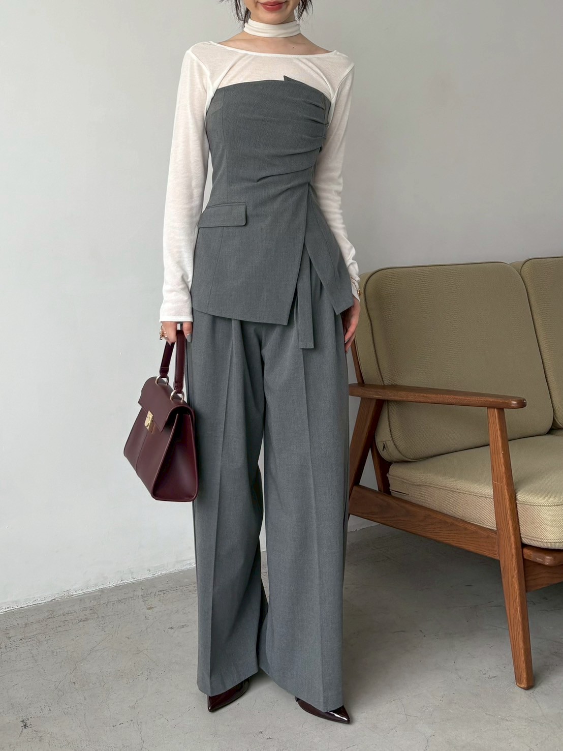 ハートチャームサイドラインパンツ(ロングパンツ)｜パンツ｜LILY