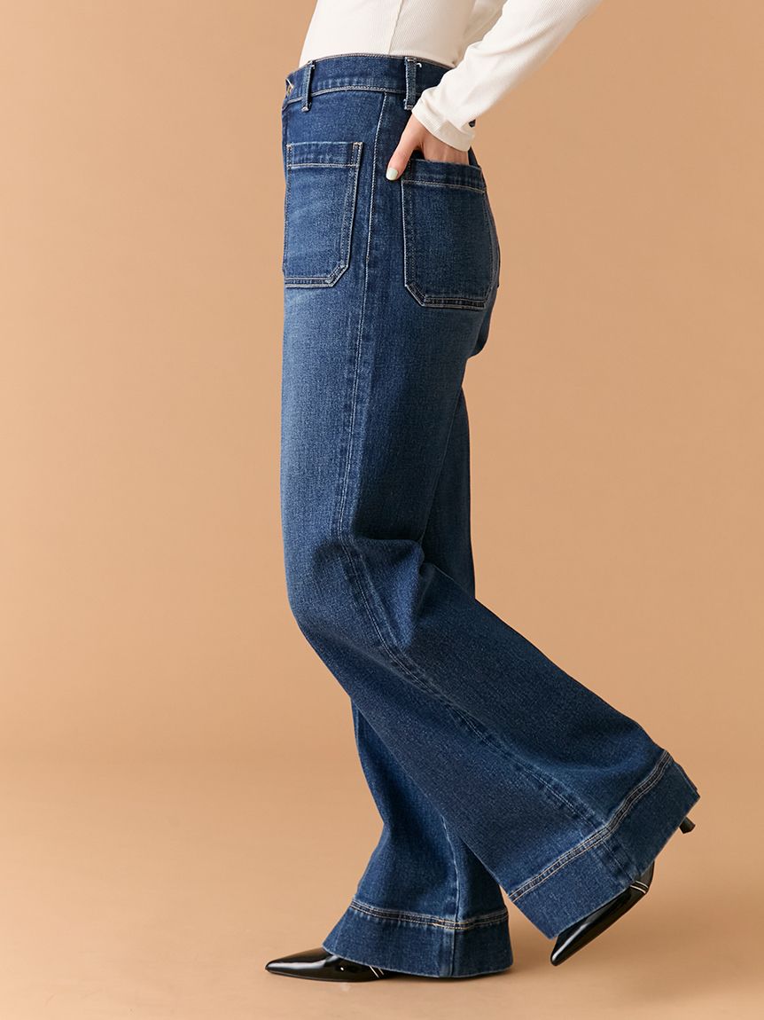 ストレートフレアデニムパンツ(デニムパンツ)｜パンツ｜LILY BROWN