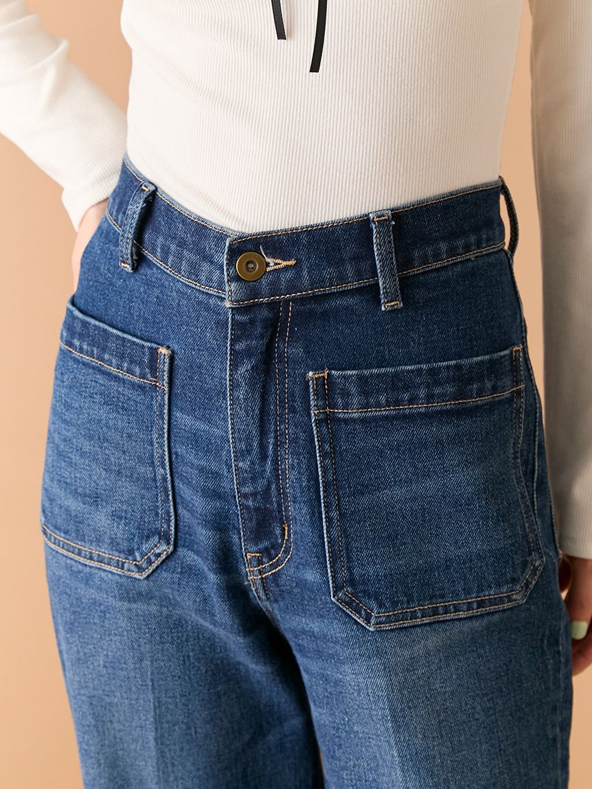 ストレートフレアデニムパンツ(デニムパンツ)｜パンツ｜LILY BROWN