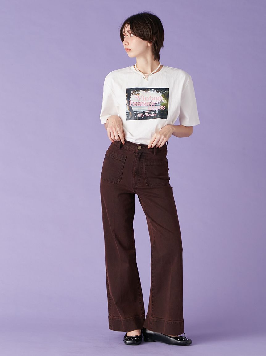 ストレートフレアデニムパンツ(Hearts2Hearts着用)(デニムパンツ