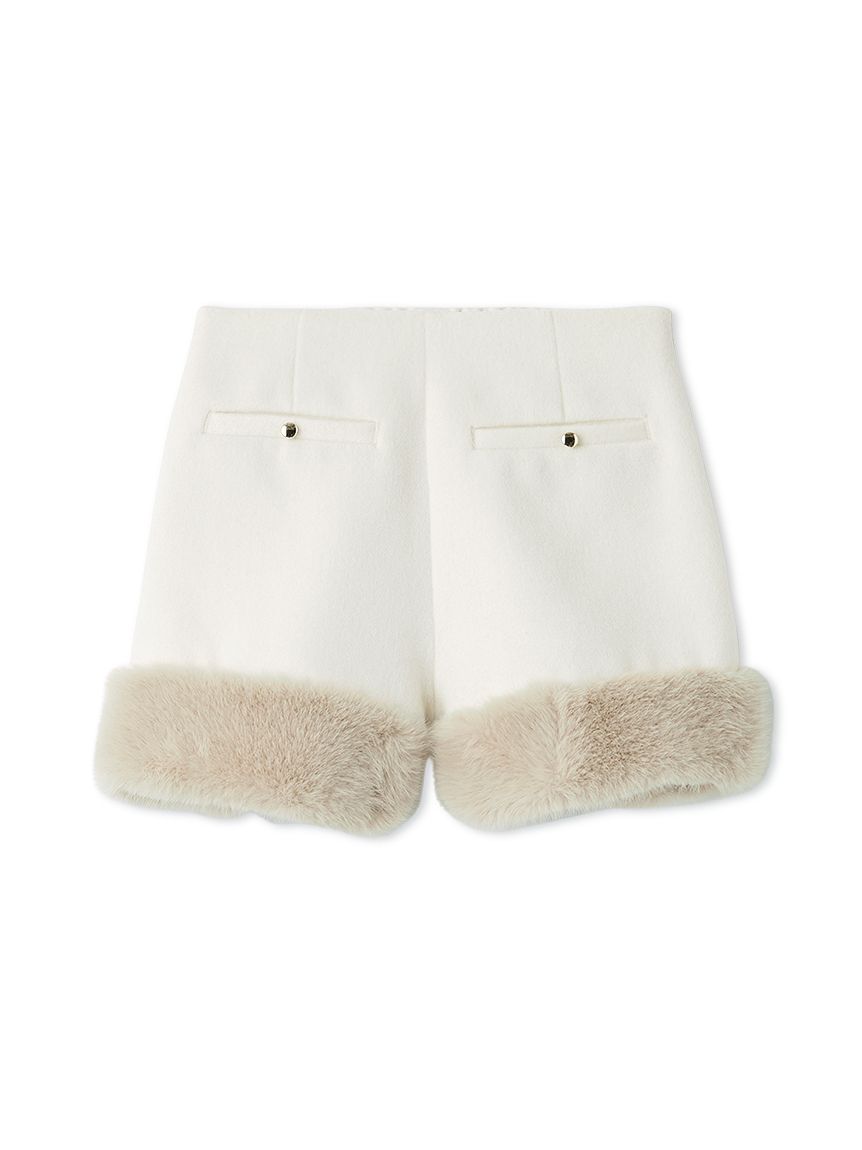 LOHEN ローヘン　アイボリー カーリーファー２WAYショートジレ LOHEN カーリーファー2wayショートジレ LOHEN ローヘン アイボリー