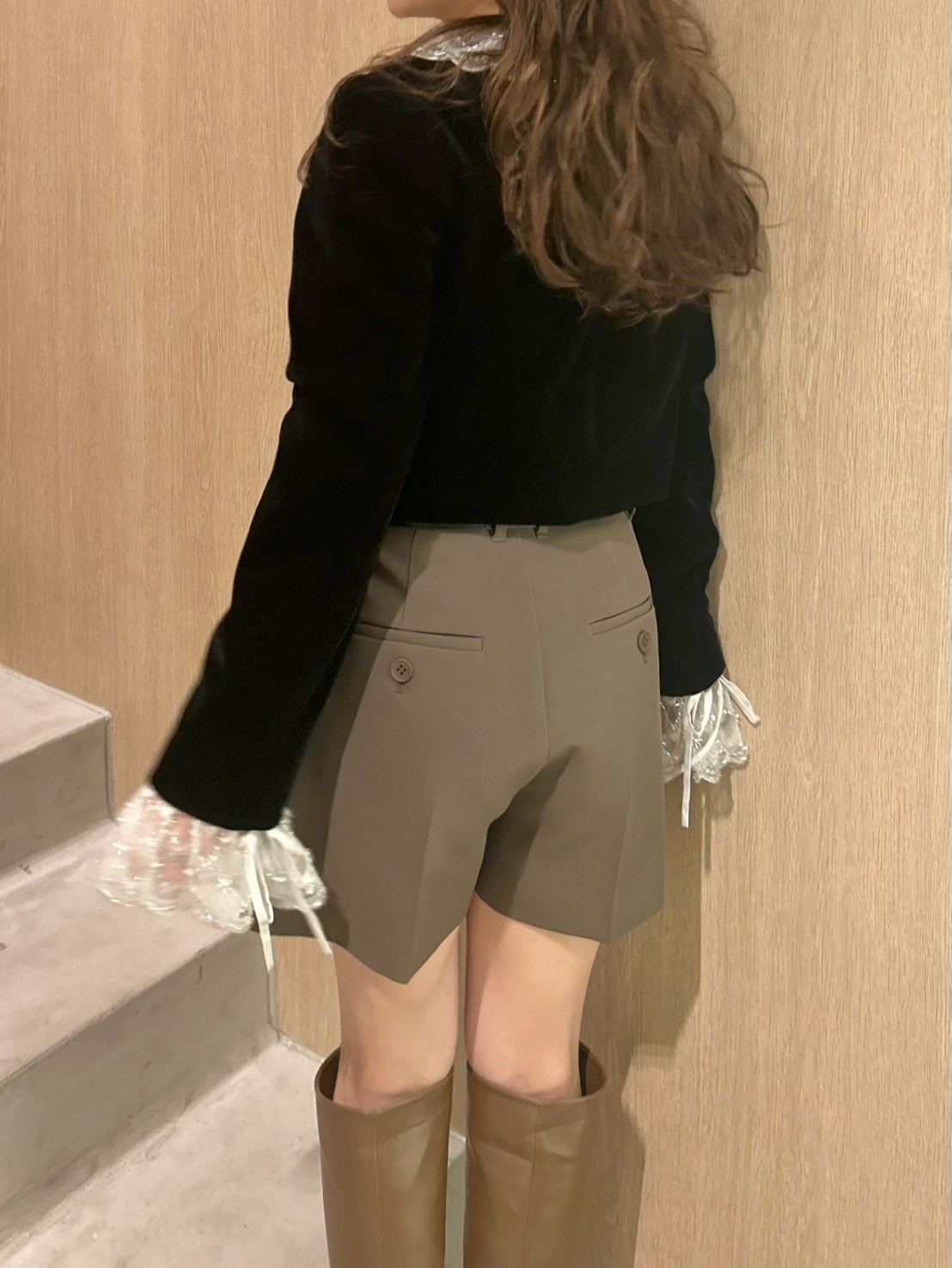 ハイウエストショートパンツ　LILYBROWN リリーブラウン リリーブラウン LILY BROWN ベルト付きハイウエストショート