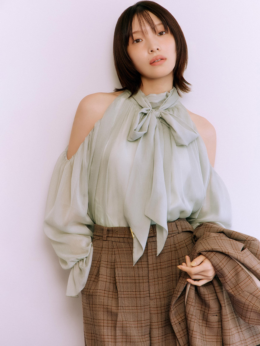 ベルト付きタックワイドパンツ(ワイドパンツ)｜パンツ｜LILY BROWN