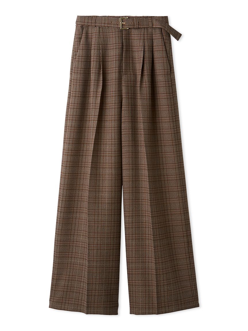 ベルト付きタックワイドパンツ(ワイドパンツ)｜パンツ｜LILY BROWN