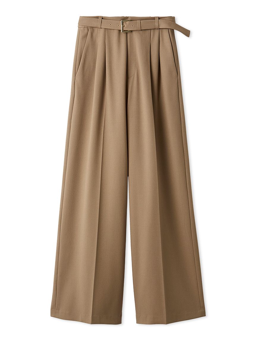 ベルト付きタックワイドパンツ(ワイドパンツ)｜パンツ｜LILY BROWN