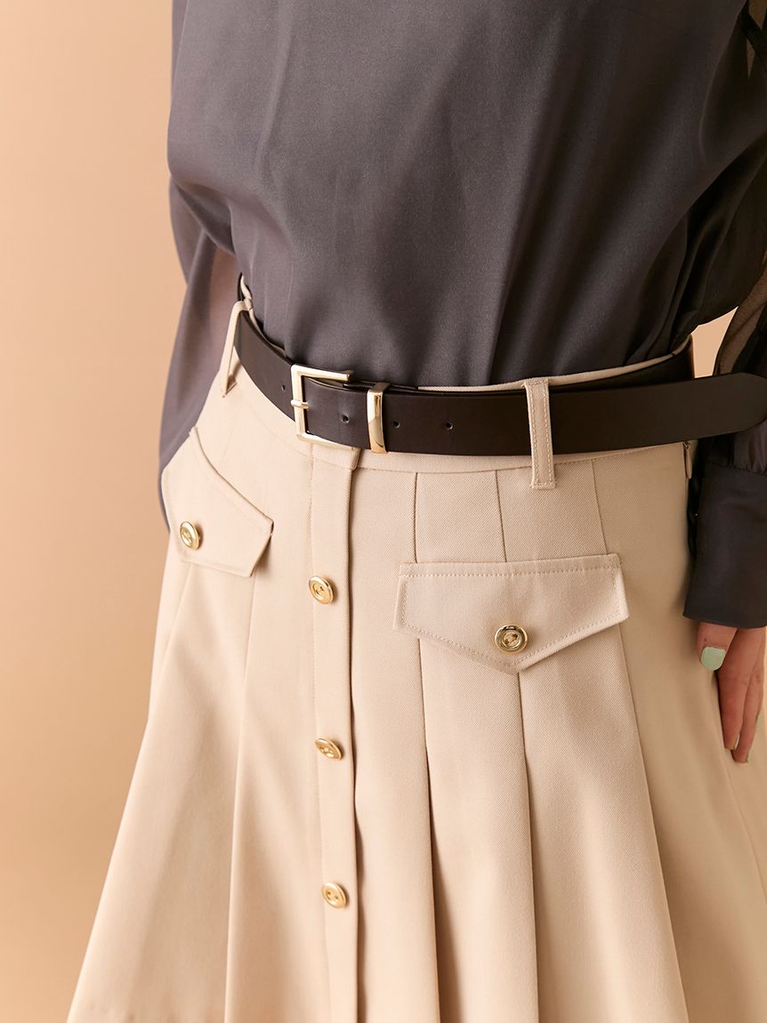 ベルト付きプリーツスカショーパン(Hearts2Hearts着用)(スカートパンツ