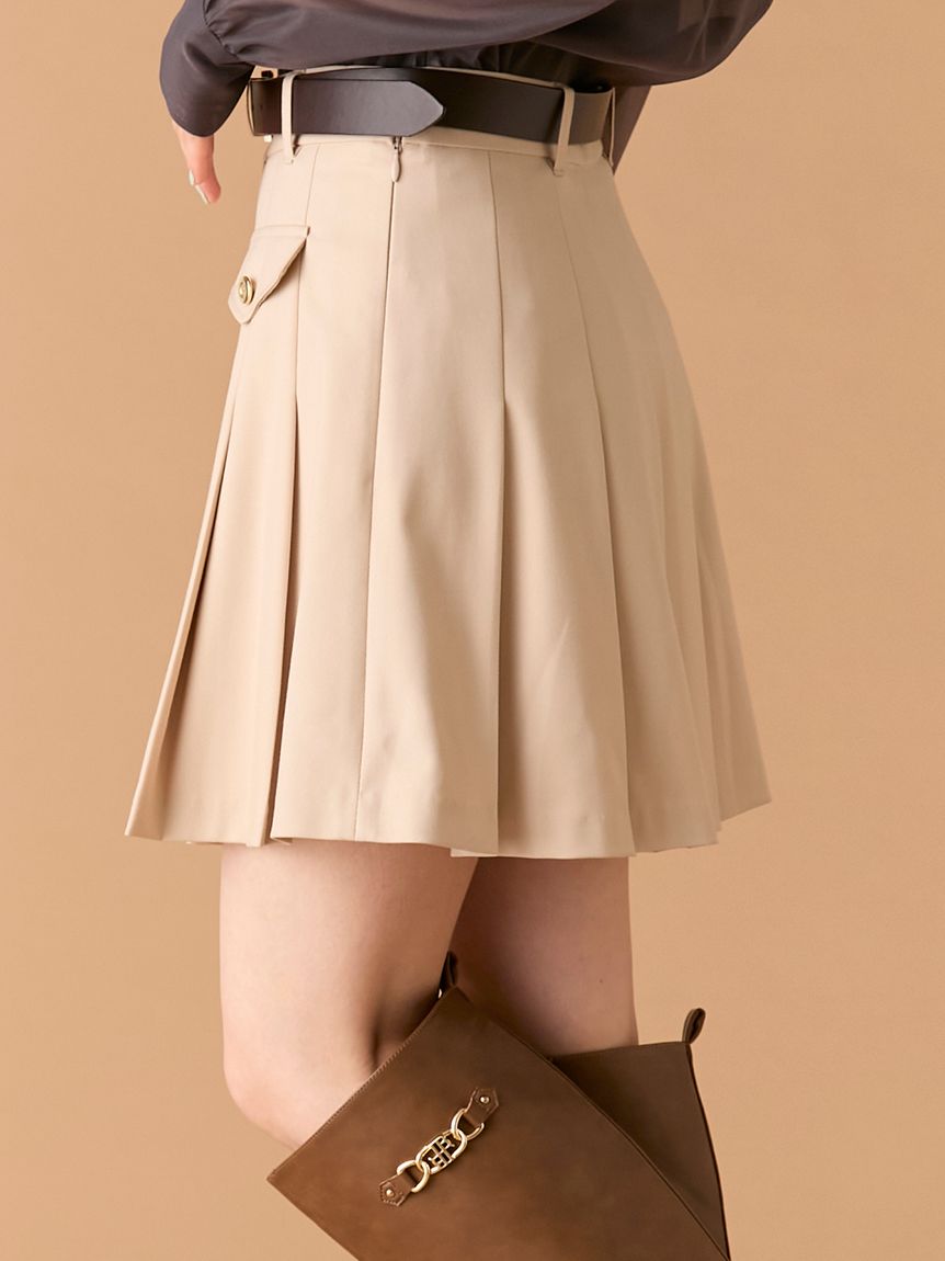 ベルト付きプリーツスカショーパン(Hearts2Hearts着用)(スカートパンツ